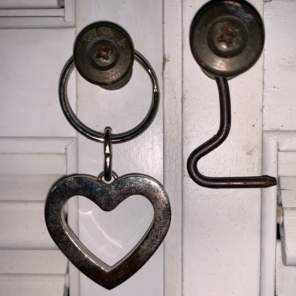 Silver Heart Keychain